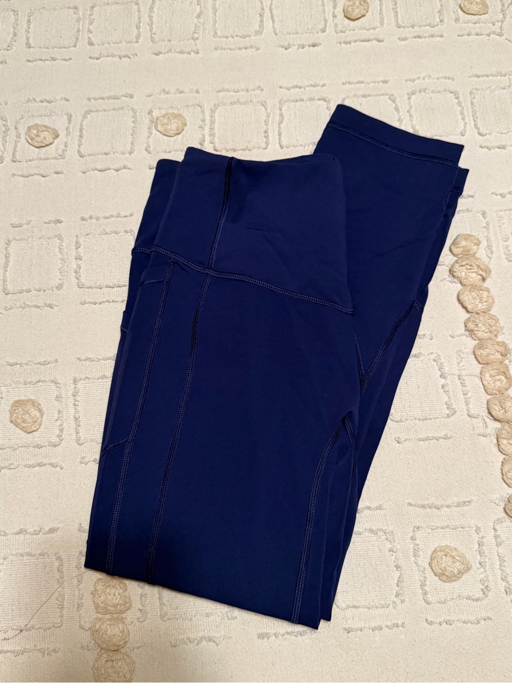 Navy Blue 7/8 High-Waist Leggings